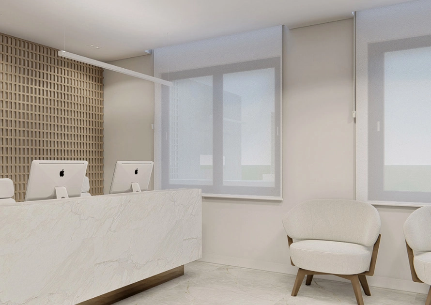 Sala de recepo de clnica oncolgica.